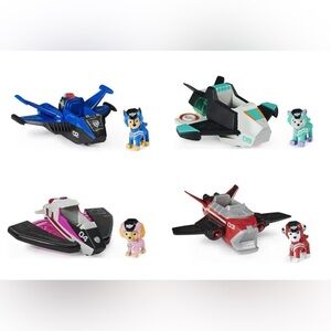 Paw Patrol rescue Jets Everest, Marshall, Chase and Skye light up jets